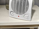 Comfort Zone Energy Save Fan-Forced Space Heater in White & Black