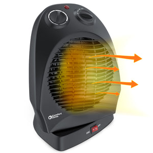 Comfort Zone Oscillating Electric Portable Heater with Thermostat