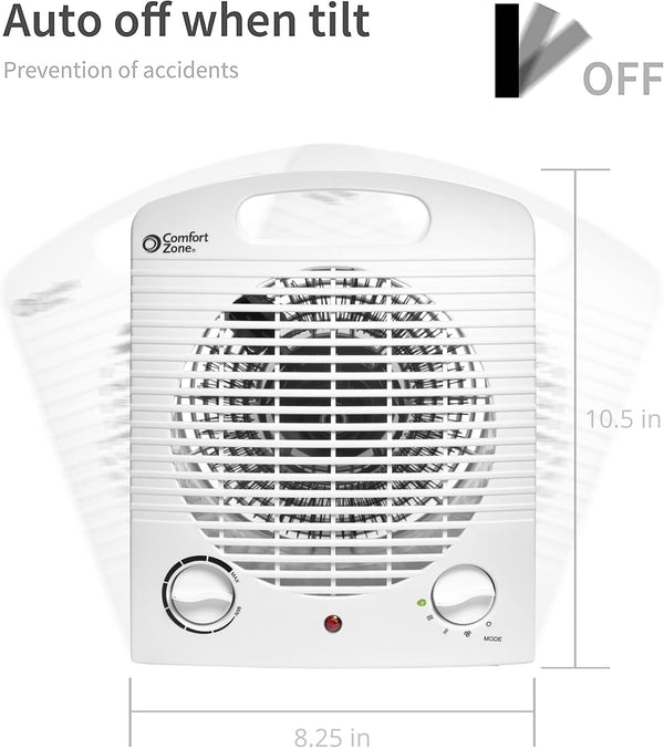 Comfort Zone Energy Save Fan-Forced Space Heater