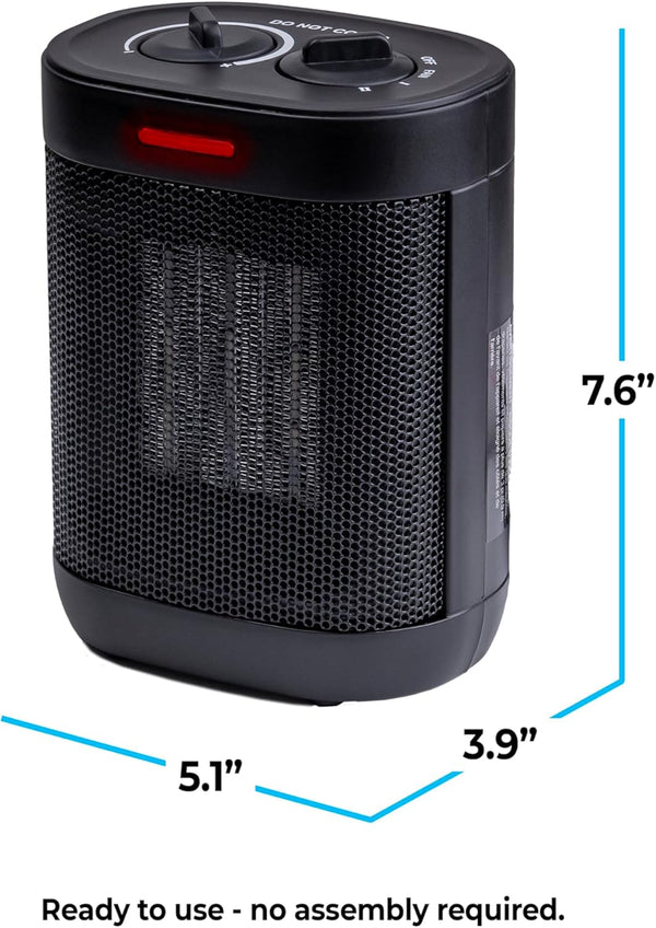 Comfort Zone 1,000-Watt Indoor Space Heater with Adjustable Thermostat