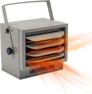 Comfort Zone Ceiling-Mounted 5,000-Watt Fan-Forced Industrial Heater