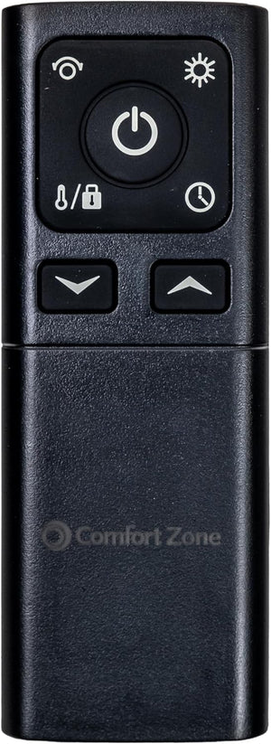 Comfort Zone 12" Oscillating Desktop Heater with Remote Control