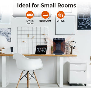 Comfort Zone 1,000-Watt Indoor Space Heater with Adjustable Thermostat