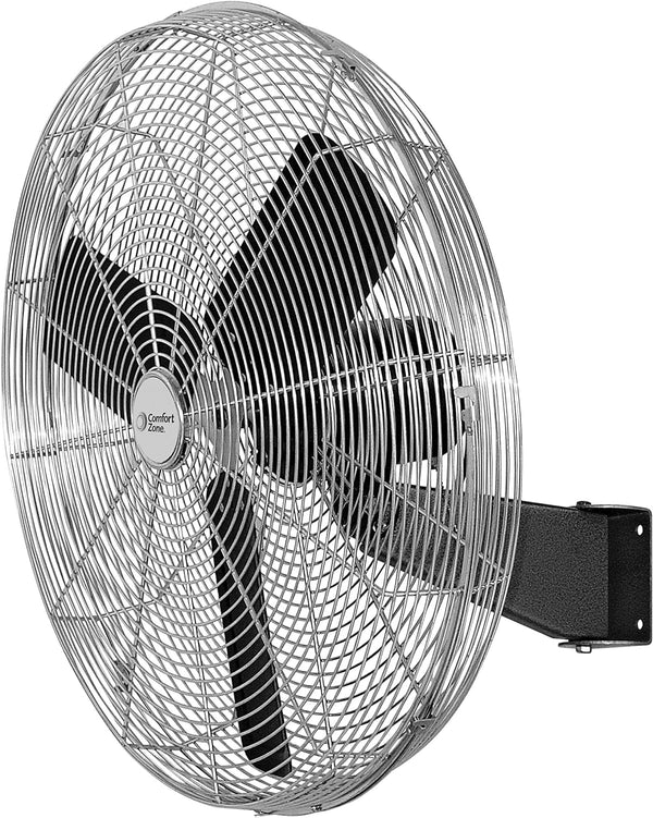Comfort Zone 30" 2-Speed Oscillating Industrial Wall Fan