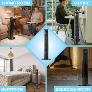Comfort Zone 32" Oscillating Portable Tower Fan