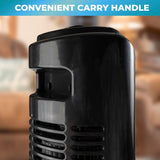 Comfort Zone 32" Oscillating Portable Tower Fan in Black