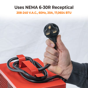 Comfort Zone Portable Fan-Forced Industrial Space Heater