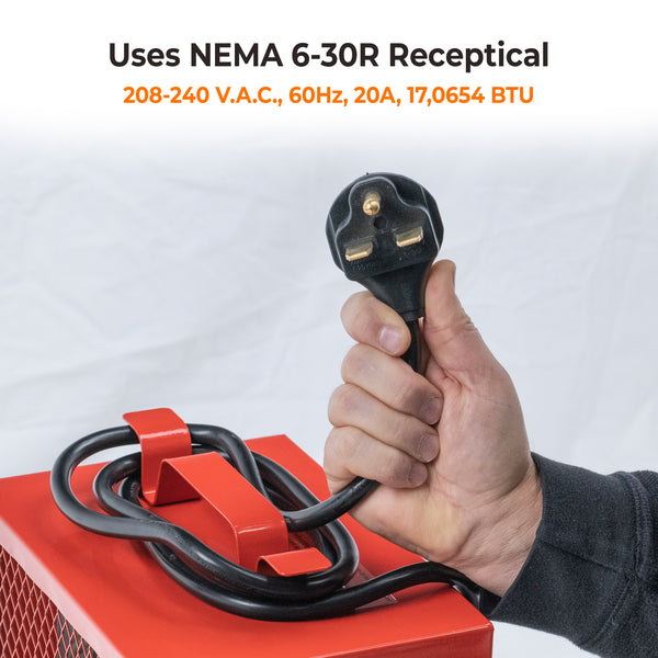 Comfort Zone Portable Fan-Forced Industrial Space Heater