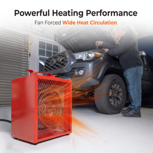 Comfort Zone Portable Fan-Forced Industrial Space Heater