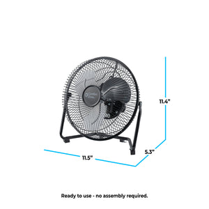 Comfort Zone 9" 3-Speed Desk Fan