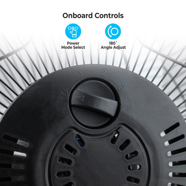 Comfort Zone 9" 3-Speed Desk Fan