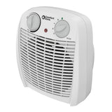 Comfort Zone Energy Save Fan-Forced Heater in White & Black