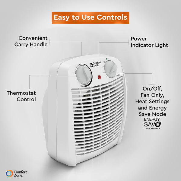 Comfort Zone Energy Save Fan-Forced Heater