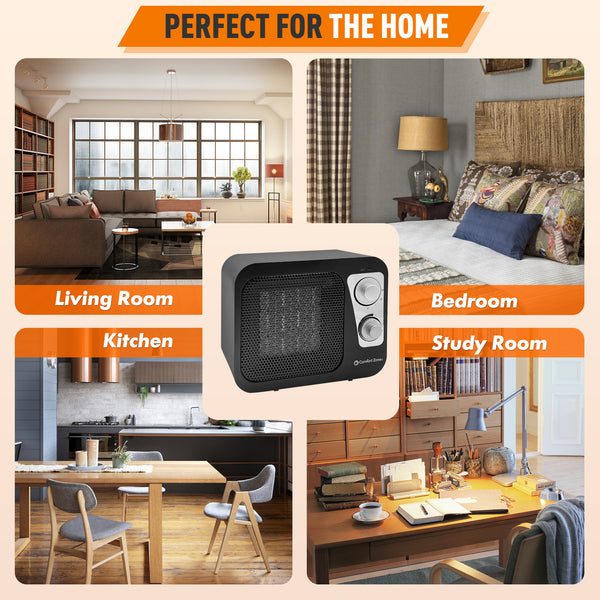 Comfort Zone Retro Style Personal Heater