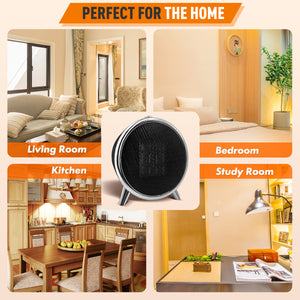 Comfort Zone Retro 1500 Watt Ceramic Heater with Overheat Protection