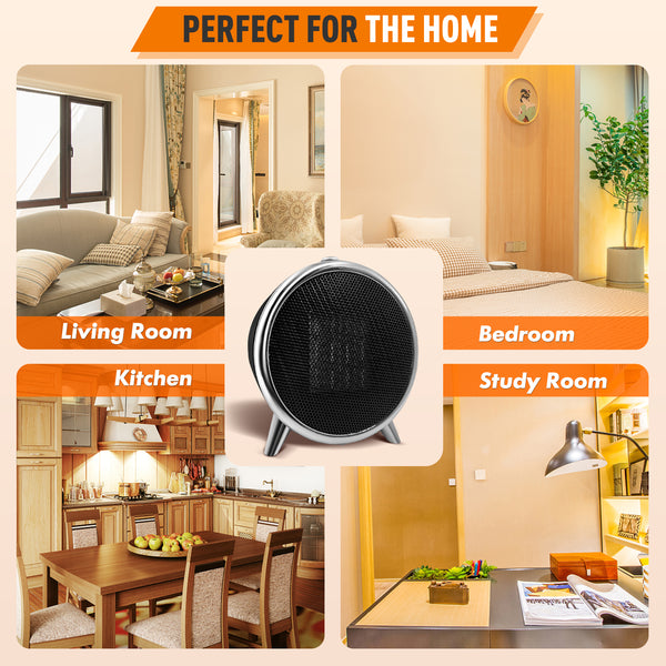 Comfort Zone Retro 1500 Watt Ceramic Heater with Overheat Protection