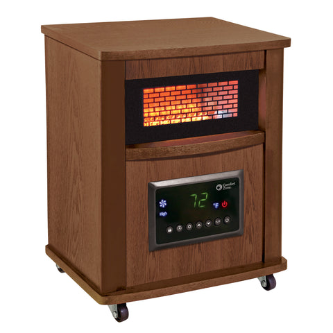 Comfort Zone Infrared Quartz Cabinet Heater with Remote Control