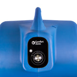 Comfort Zone 1/3HP 3-Speed Air Mover Carpet Dryer with GFCI Plug in Blue