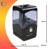 Comfort Zone Personal Portable Ultrasonic Aromatherapy Humidifier in Black