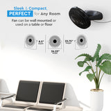 Comfort Zone 20" 3-Speed Powr Curve Floor Fan in Black