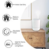 Comfort Zone Clean WiFi Aromatherapy Disinfecting UVC Humidifier in White