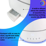Comfort Zone Clean WiFi Aromatherapy Disinfecting UVC Humidifier in White