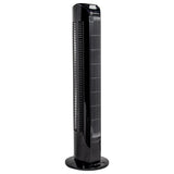 Comfort Zone 31" 3-Speed Oscillating Tower Fan with Remote Control in Black