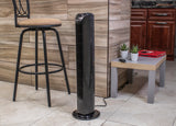 Comfort Zone 31" 3-Speed Oscillating Tower Fan with Remote Control in Black