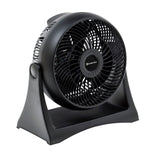 Comfort Zone 8" 3-Speed Wall-Mountable 8-High-Velocity Table Fan in Black