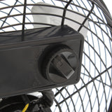Comfort Zone 12" 3-Speed High-Velocity Floor Fan in Black