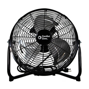 Comfort Zone 12" 3-Speed High-Velocity Floor Fan