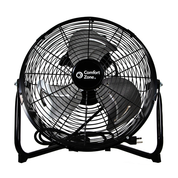 Comfort Zone 12" 3-Speed High-Velocity Floor Fan