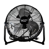 Comfort Zone 12" 3-Speed High-Velocity Floor Fan in Black