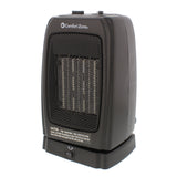 Comfort Zone Oscillating Portable Ceramic Space Heater in Black