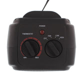 Comfort Zone Oscillating Portable Ceramic Space Heater in Black