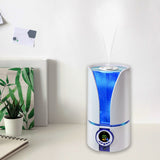 Comfort Zone Portable Cool Mist Ultrasonic Humidifier with Remote in White