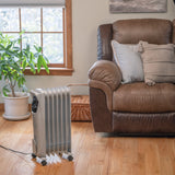Comfort Zone Oil-Filled Deluxe Radiator Heater in Grey