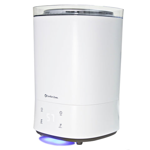Comfort Zone Indoor 5.5L Top Fill Ultrasonic Mister Humidifier in White
