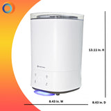 Comfort Zone Indoor 5.5L Top Fill Ultrasonic Mister Humidifier in White