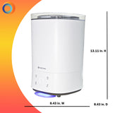 Comfort Zone Indoor 5.5L Top Fill Ultrasonic Mister Humidifier in White