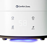 Comfort Zone Indoor 5.5L Top Fill Ultrasonic Mister Humidifier in White