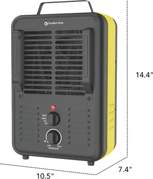Comfort Zone Milkhouse Style Utility Space Heater with Thermostat