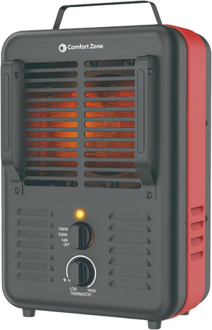 Comfort Zone Milkhouse Style Utility Space Heater with Thermostat