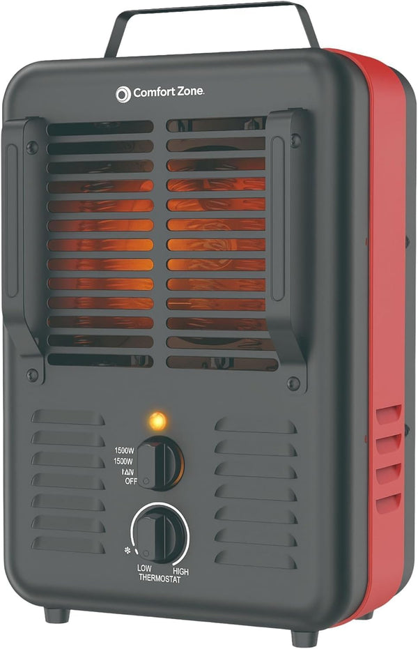 Comfort Zone Milkhouse Style Utility Space Heater with Thermostat