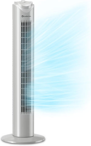 Comfort Zone 32" Oscillating Portable Tower Fan