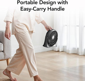 Comfort Zone 11" 3-Speed Turbo Desk Fan with Adjustable Tilt