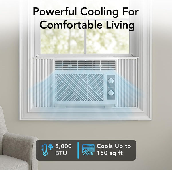 Comfort Zone 5,000 BTU Window Mounted Room Air Conditioner