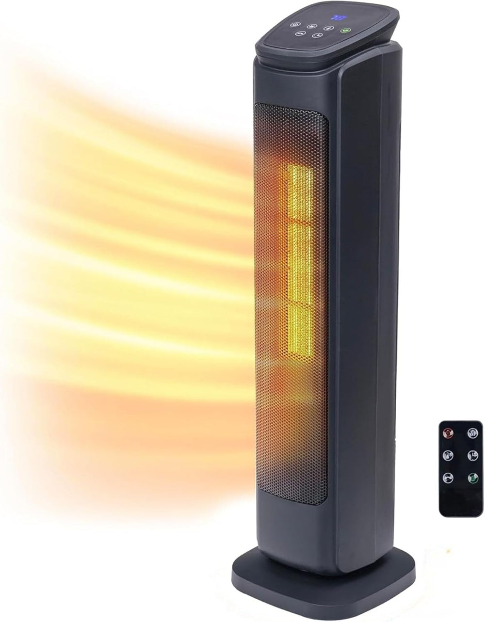 Comfort Zone 30" Oscillating Tower Space Heater with Remote Control