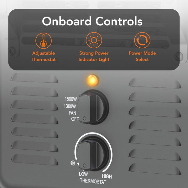 Comfort Zone Milkhouse Style Utility Space Heater with Thermostat