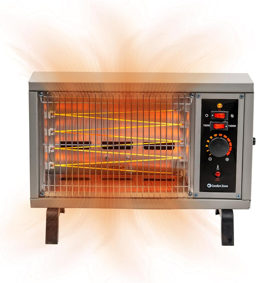 Comfort Zone Electric Radiant Space Heater w/Adjustable Thermostat